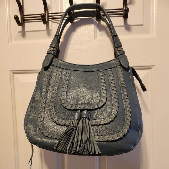 💙UNIQUE TASSELS & STITCHING💙HANDBAG💙LOVE ONE LOVE ALL💙SOUTHWESTERN THEME - Picture 1 of 5